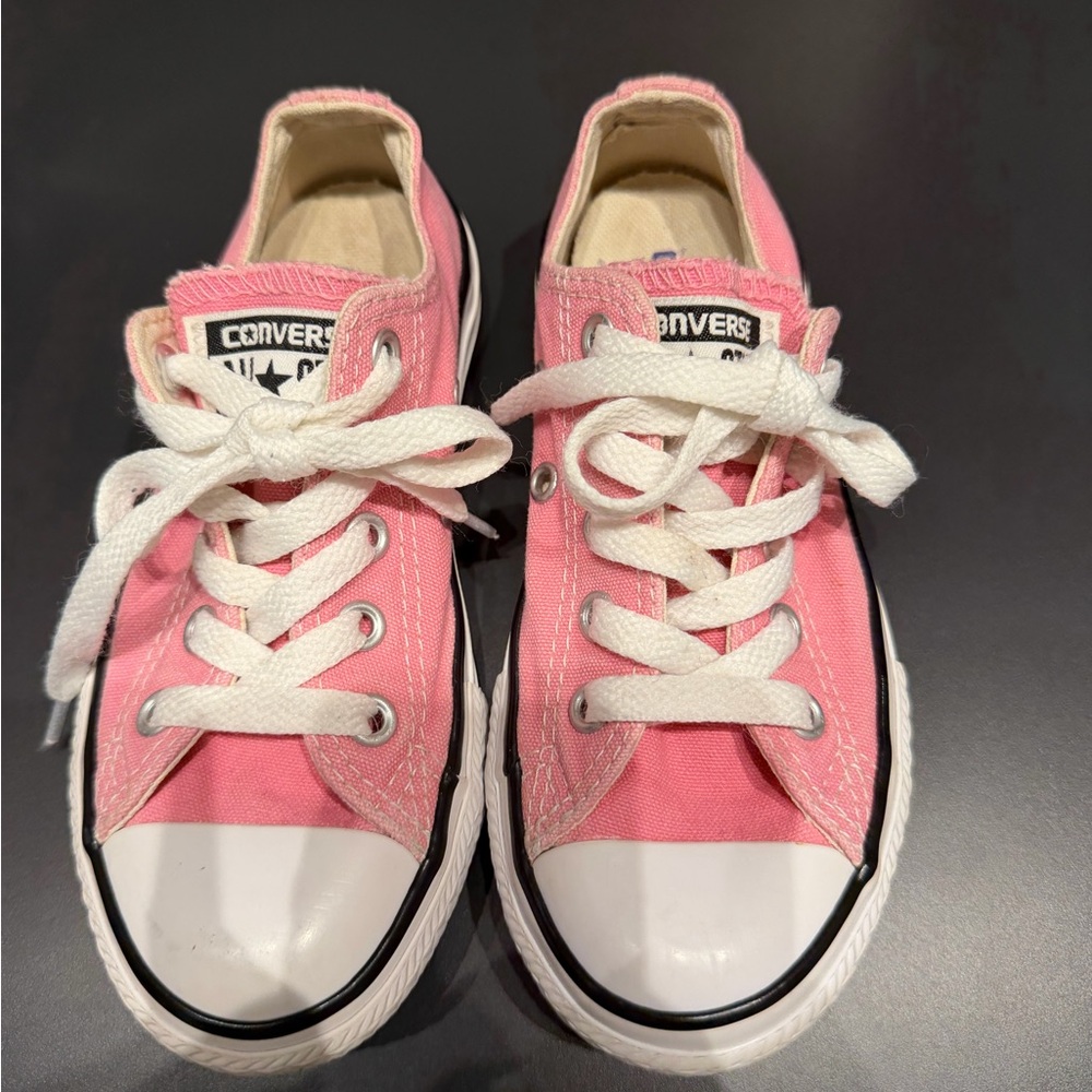 Converse Kids Low Top Sneakers - Pink and White